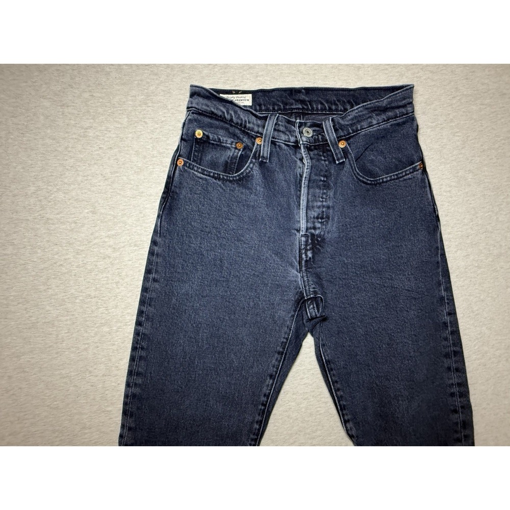 Levi's 501 Woman's Premium Big E Indigo Blue Wash Jeans Size 24x26 Button Fly